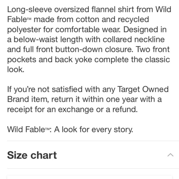 Women's Oversized Button-Down Flannel
Shirt - Wild Fable™ Red Plaid new - Picture 8 of 9